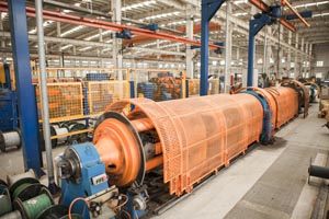 金山天津电线厂生产车间一...